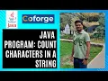 Java Program Count Characters in a String Step-by-Step Explanation