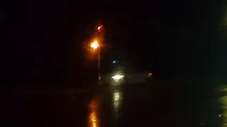 Ford Fusion crashes into a traffic light in Madison WI