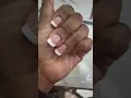 NO BUBBLES REAL SHORT FRENCH TIP ACRYLIC PRESS ONS