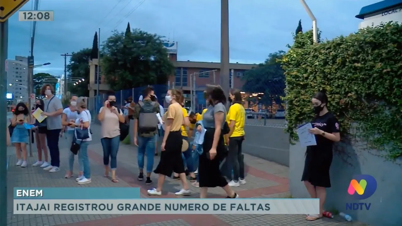 Itajaí registrou grande número de faltas na prova do ENEM