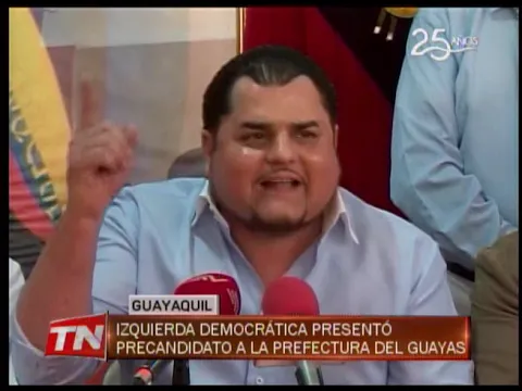 Izquierda Democrática presentó precandidato a la prefectura del Guayas