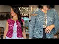 Lagu Chaleco a crochet más gustado del año 💐#ideascrocheritas #crochet 