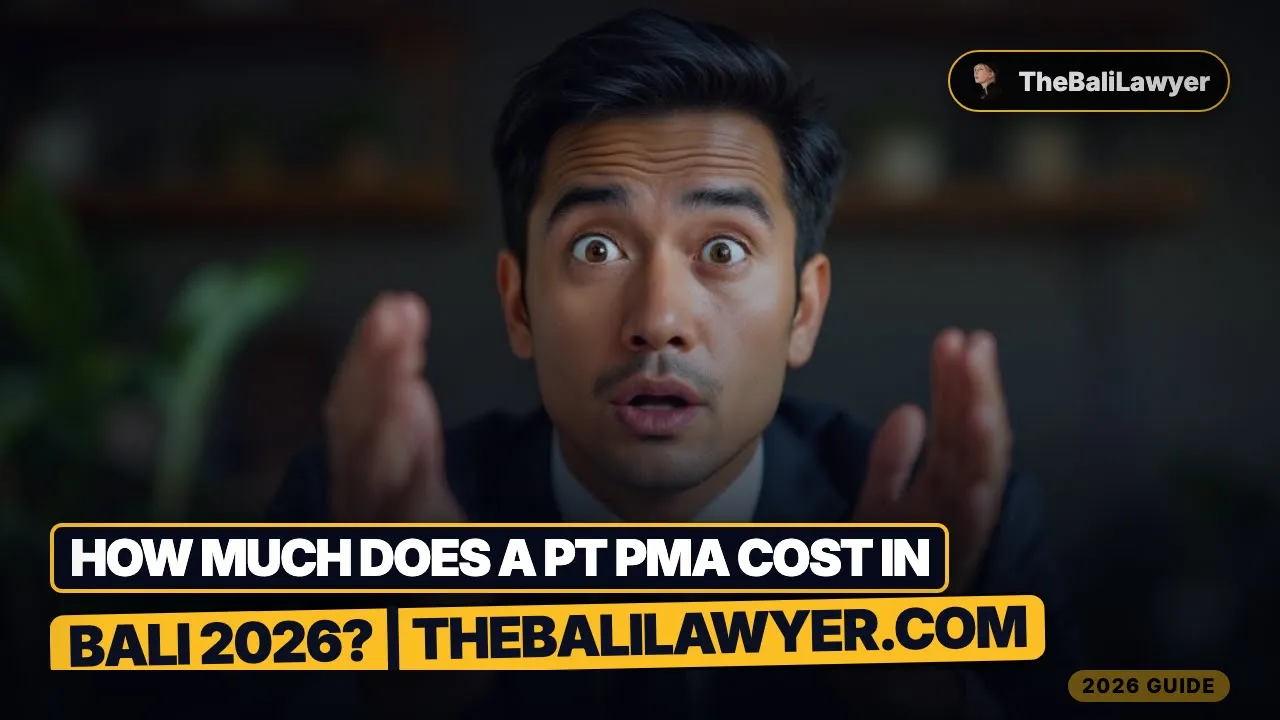How Much Does a PT PMA Cost in Bali 2026? (Real Breakdown) | TheBaliLawyer.com