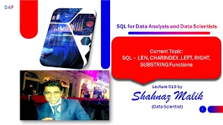 019 - SQL for Data Analysts and Data Scientists