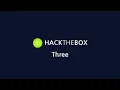 HackTheBox Starting Point Tier 1 Three