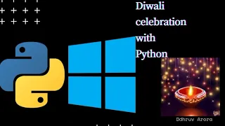 Happy Diwali Fireworks in Python Safe and Pollution Free Diwali