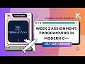 NPTEL Week 3 Assignment Programming in Modern C July 2023 Programming Assignment Includes