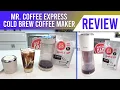 Mr Coffee Express Cold Brew Coffee Maker REVIEW How To Make Iced Coffee