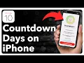 How To Countdown Days On iPhone