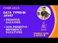 Datatypes in Java what are primitive datatypes what are non-primitive datatypes