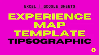 UX Experience Map Template Excel Google Sheets Free Download