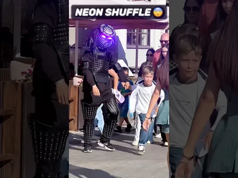 TEACHING SHUFFLE 😨🔥 LITTLE BOY AMAZING DANCE 🤯 NEON MODE 😎💥