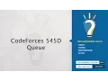 CodeForces 545D - Queue