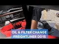 Truck Maintenance DD15 Engine oil Filter change