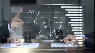 Website Background Business Handshake With Digital Chart