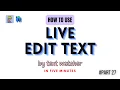 Android Kotlin EditText plain text getText and live display on a textView using text watcher