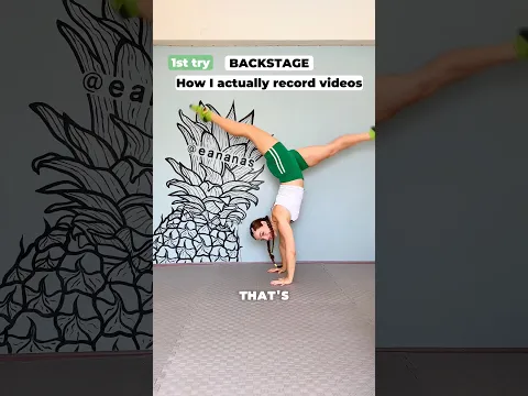 How I ACTUALLY Learned WALKOVER😱🤯 #behindthescenes #funny #gymnast #howto #flexibility