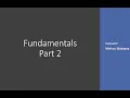 Fundamentals Part 2