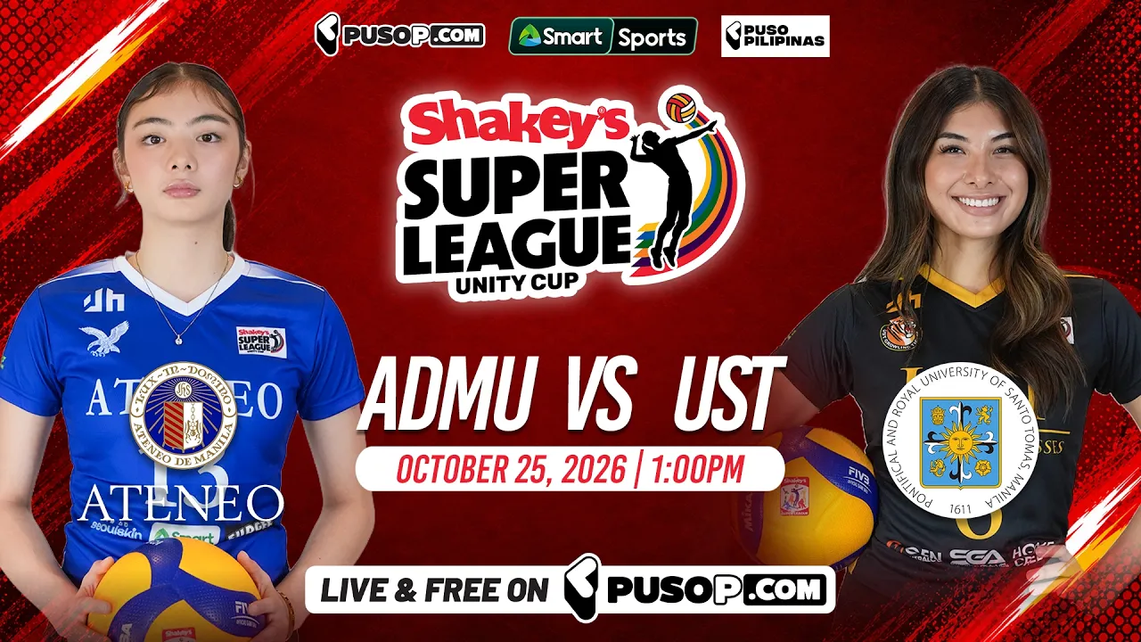 "Shakey’s Super League Unity Cup 2026 | ADMU vs UST" 2026-10-25 06:48