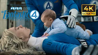 The Fantastic Four First Steps Franklin Saves Sue Storm 4K ULTRA