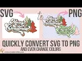 Convert SVG to PNG for free and edit colors too