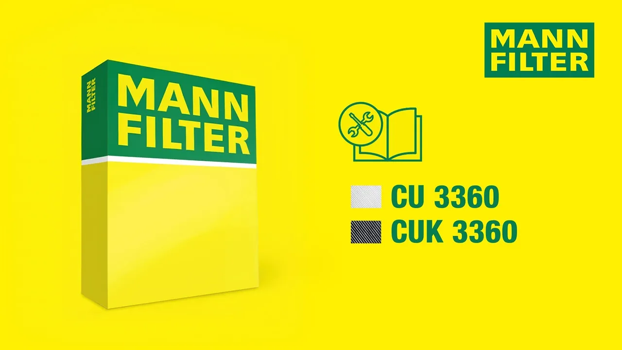 How to change a cabin air filter by MANN-FILTER CU 3360 I CUK 3360