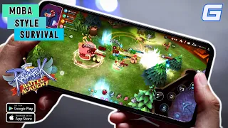 ragnarok battle academy gameplay moba styled survival game
