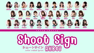 akb48 shoot sign lyrics akb48 color coded lyrics kan rom eng