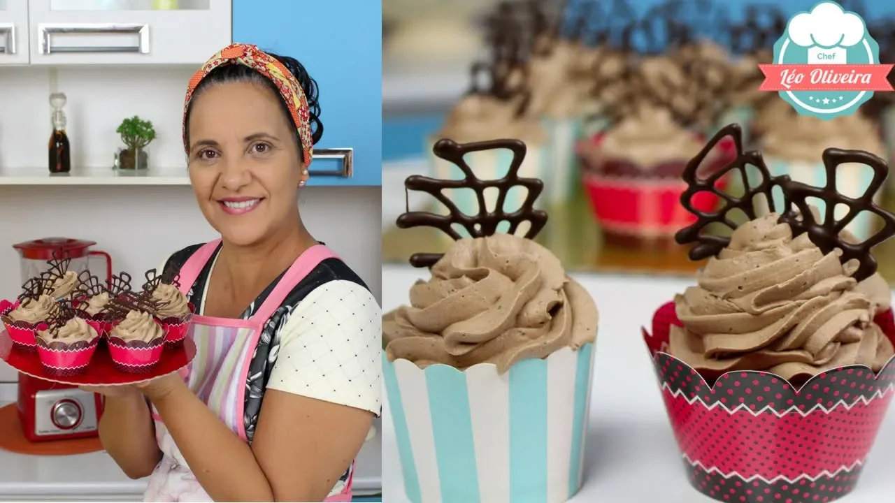 CUPCAKES DE CHOCOLATE MUITO FOFINHO E DELICIOSO CHEF LÉO OLIVEIRA