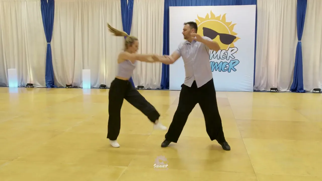 Easton England and Noelle Hoeppner - 3rd place Pro Am Routines - Summer Hummer 2025
