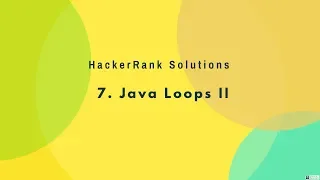 7 Introduction - Java Loops II Hindi