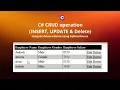 Asp net C Update and Delete data using GridView and without using SqlDataSource