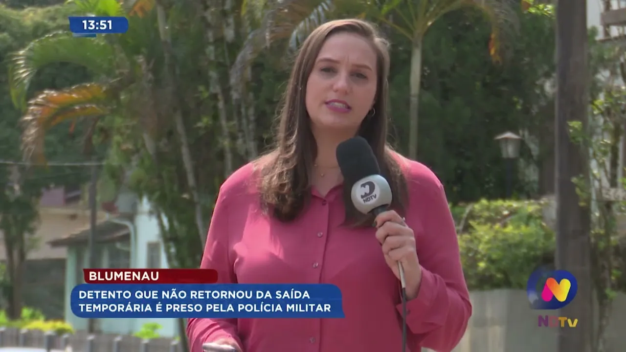 Blumenau: detento que não retornou da saída temporária é preso pela Polícia Militar