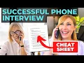 Top 7 Phone Interview Questions Answers Cheat Sheet Included