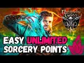 EASY Unlimited Sorcery Points in Baldur s Gate 3 Patch 8 Gameplay