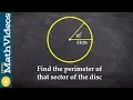 How to find the perimeter of a sector using arc length formula