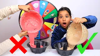 تحدي الكيك بعجلة الحظ الغامضة مع شفا 