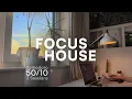 Deep House Focus Work with Me 3h Pomodoro Sunset Study House Mix