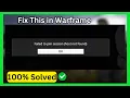 Warframe Failed to join session Host not found - Quick fix