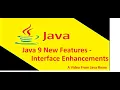 Java 9 New Features Private methods in interface Core java interview Q A
