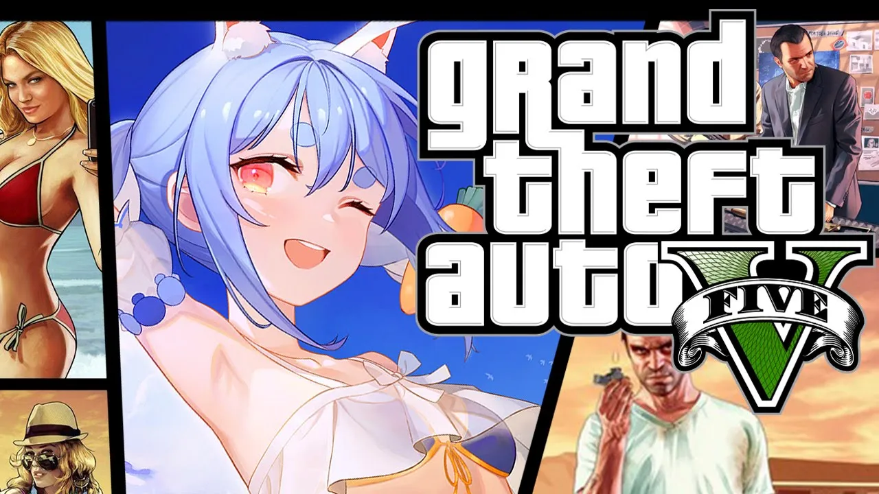 【GTAV】Let's go GTA!! 祝日も大暴れロスサントス生活！！！！！ぺこ！【ホロライブ/兎田ぺこら】