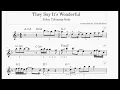 They Say It's Wonderful, John Coltrane transcription