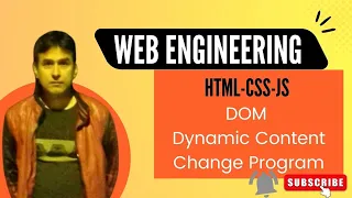 JS Java Script DOM in Java Script Dynamic Content Program Document Object Model JS Coding