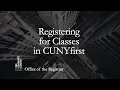Registering in SB Before Classes Begin