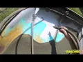 Harbor Freight sand blaster in action