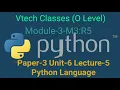Paper-3 - Unit-6 Lecture-5 String Functions in Python count find rfind O Level Course