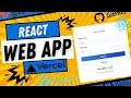 React BMI Calculator Tutorial Build Deploy on Vercel Beginner Project