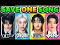 Download Lagu STRAY KIDS vs TXT vs BTS vs ENHYPEN - SAVE ONE SONG 🎵 KPOP QUIZ 2025