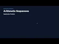 Example for Arithmetic Sequences