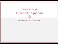 Session - 9 Python